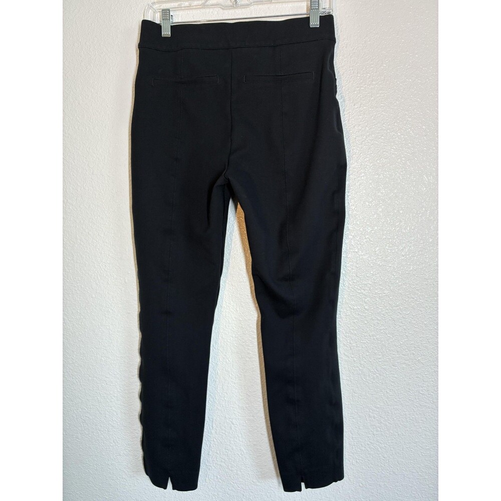 Spanx Pants Womens Medium Black Ponte Ankle Slim Pull On Shaping Pockets 20251R